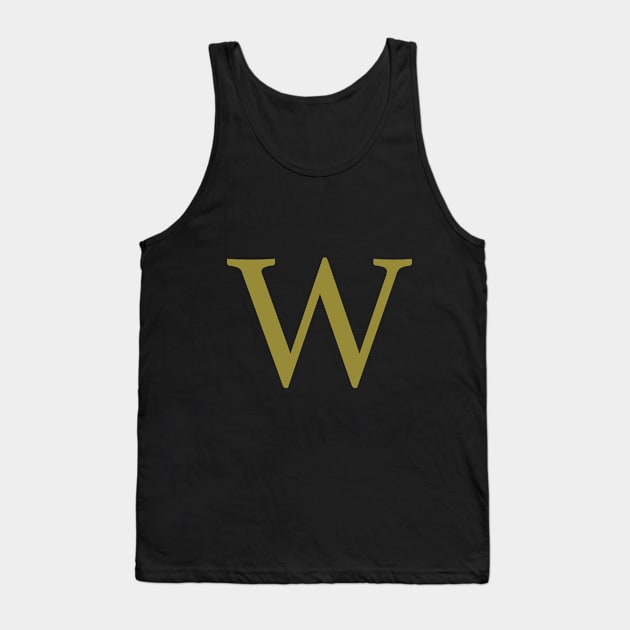 W letter Tank Top by harrypottervids